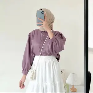 ELZE BLOUSE SHAKILA POLOS PREMIUM ATASAN WANITA TERBARU CASUAL / WARNA VARIASI TERBARU / JAITAN PREMIUM