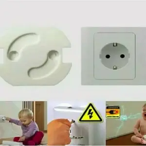 Pengaman Stop Kontak Otomatis Electrick Socket Protection Automatic Penutup Colokan Listrik Safety Socket Cover pengaman dari anak-anak