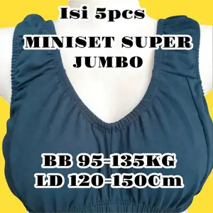 Power Shop Isi 5 pcs SUPER JUMBO Bra Bb 95-135Kg Miniset Dewasa nyaman untuk menyusui, katun Bh Lembut Hamil Bayi lbu bra kutang Tanpa Kawat jumbo daleman cewek Perempuan Wanita Remaja
