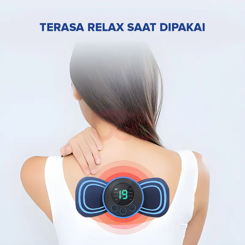 【BEC】Alat Pijat Punggung EMS Alat Pijat Leher Elektrik Alat Terapi Pinggang Akupunktur Pengisian Meningkatkan Sirkulasi Darah Meredakan Sakit 2