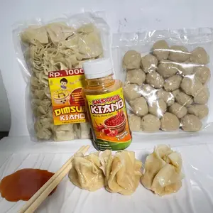 KIANO Dimsum Paket Standart isi 25 + Pentol isi 25 Free Saus KIANO & Free Sumpit Makanan Instan