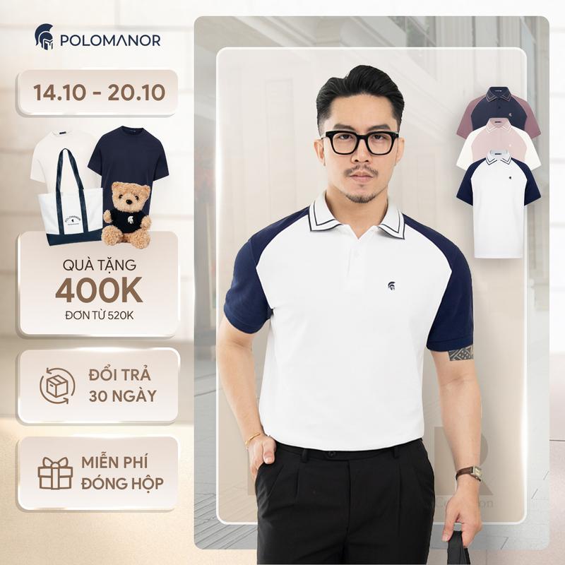 Áo polo nam cao cấp RAFLAN, chất liệu mới cotton diamond USA thanh lịch sang trọng - POLOMANOR