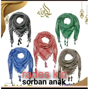 sorban anak laki laki bentuk segitiga murah / sorban instan anak Muslim Nyaman