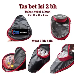 Tas bet pingpong tas tenis meja muat 2 bh bet dan 8 bh bola