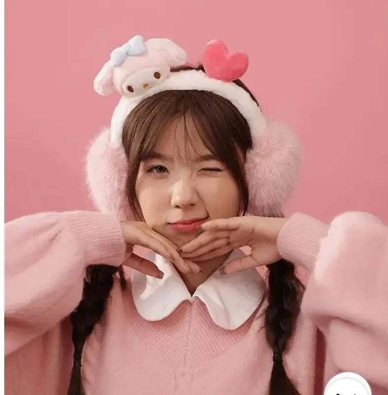 Bando Telinga Earmuff Winter Anak Dewasa Penutup Telinga Ear Muff Ear Warm Motif Karakter Gliter 1