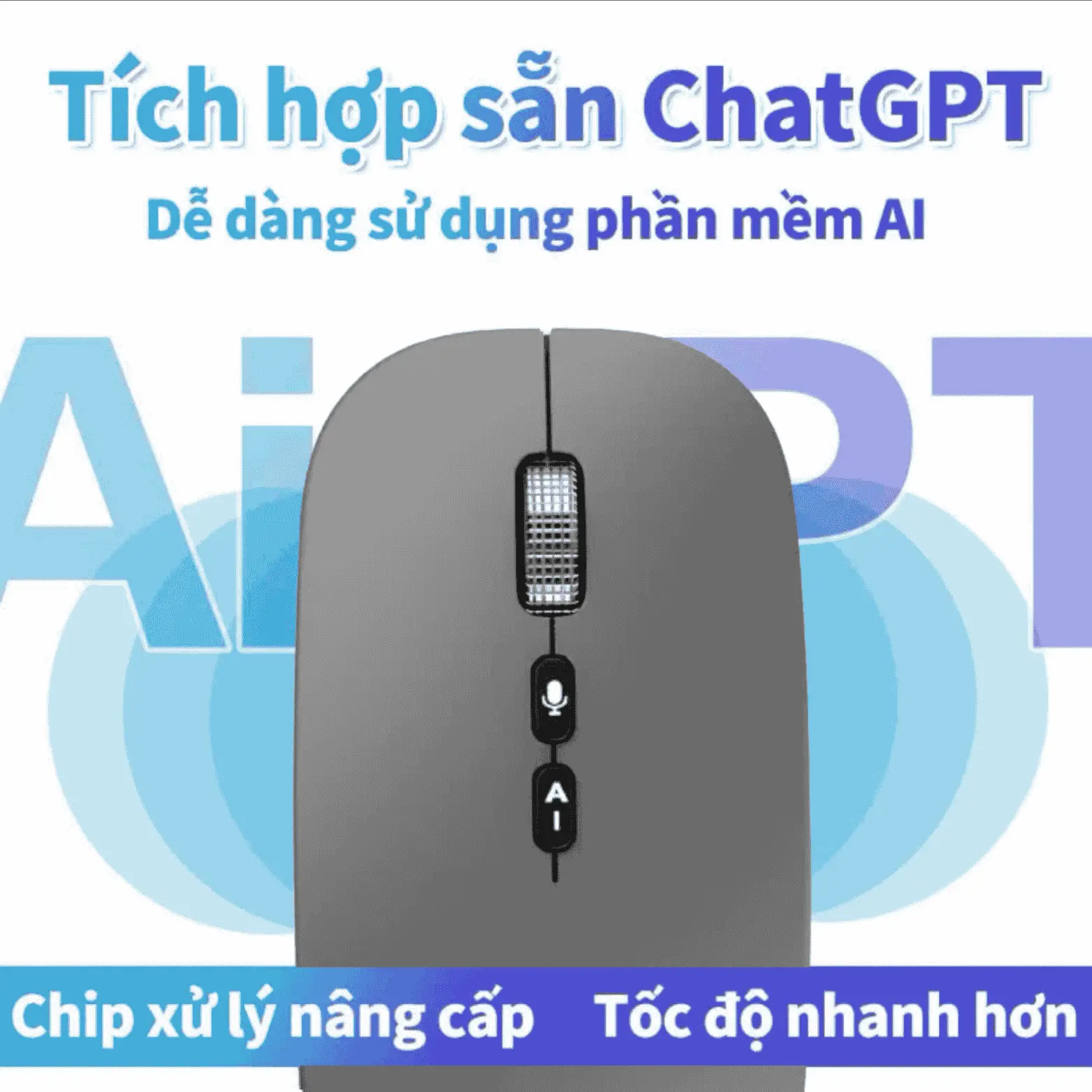 Chuột SOONID AI, Nói Ra Chữ ,Chuyển Giọng Nói Thành Văn Bản, Dịch Thuật Đa Ngôn Ngữ, Chat GPT, Phiên Dịch,Có AI, Không Dây, Bluetooh, Sạc Pin | BigBuy360 - bigbuy360.vn