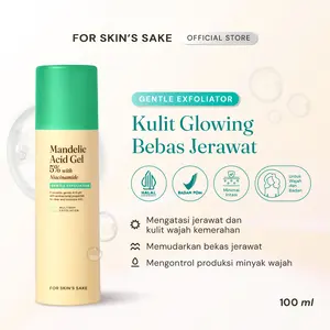 For Skin's Sake FSS Mandelic Acid Gel 5% with Niacinamide Exfoliating and Multiway Toner AHA Serum AHA Masker AHA 3in1 AHA Treatment Peeling Serum Gel Membantu Mengatasi Jerawat dan Bekas Jerawat Gentle AHA Gentle Exfoliator Acne Solution