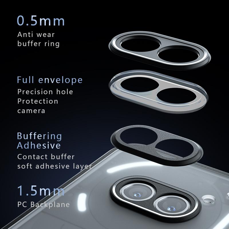 Nothing Phone 2a 2aPLUS Phone Casing matte skin feels four corners of the anti-fall airbag are transparent Black softcase back shell case  does not yellow Protection Cover Protective Cellphone Phonecase Smartphone Protector 8