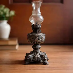 Lampu Meja Senthir Jadul Cafe Unik Antik Babet Klasik Fungsi Ganda Penerangan & Pajangan Dekorasi Estetika Ruangan