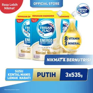 Frisian Flag Bendera Kental Manis Pouch 535g [3 Pcs]