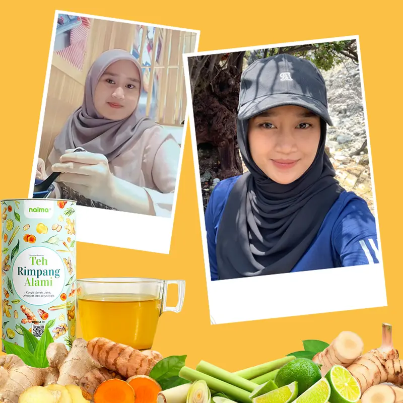 Teh Rimpang Alami ala zaidul akbar - HALAL BPOM - Kunyit, Sereh, Jahe, Lengkuas, Jeruk Nipis Air Kuning Minuman Tea 4
