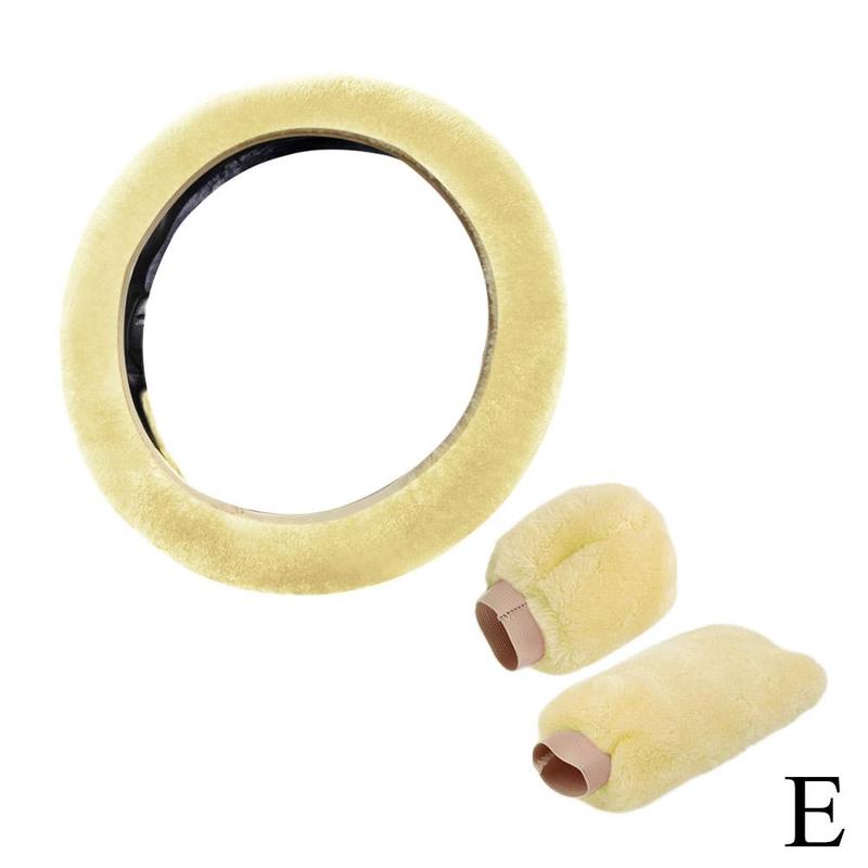 Product Introduction of Universal Warm Plush Car Steering Wheel Cover Gearshift Women Protector Soft Decoration Y4J5 43