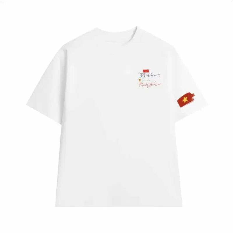 { MỞ BÁN 30-4  1-5 } Áo Thun in hình độc lập tự do hạnh phúc chất liệu vải cốt tông Mềm Mịn 2