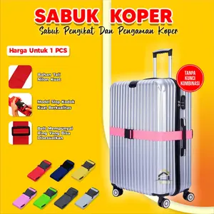 ANP88 - Tali Koper Haji dan Umroh Sabuk Pengikat Serba Guna Bahan Nylon Tebal Lebar 3,8 cm Ketebalan 3 mm Model Slop Kodok Kuat Berkualitas Panjang 230 cm untuk Traveling Haji Umroh