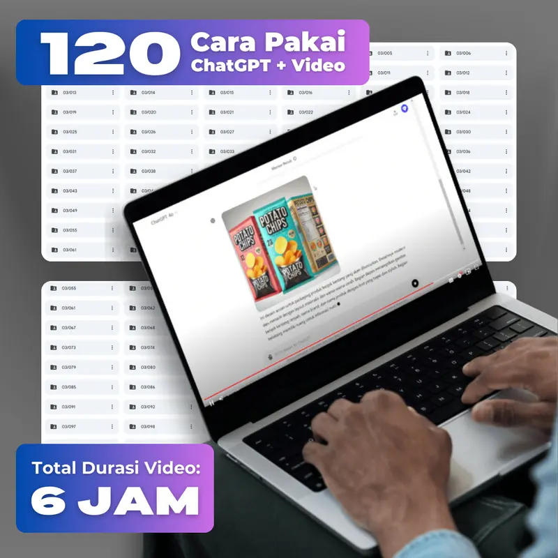 AICO - Kamus ChatGPT - Buku Panduan Lengkap Cara Pakai ChatGPT [BONUS 120 VIDEO TUTORIAL DURASI TOTAL 6 JAM] AI003CO 2
