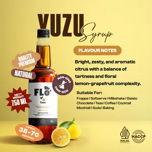 FLO Yuzu Syrup 750ml Sirup Yuzu