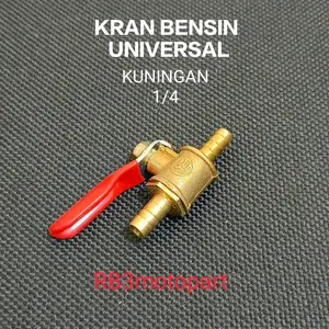 KRAN BENSIN KUNINGAN MODEL UNIVERSAL 1/4 PLS MOMENTUM