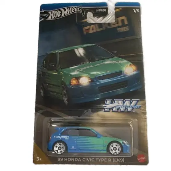 Hot Wheels 99 HONDA CIVIC Type R EK9 FALKEN