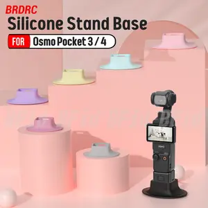 BRDRC Anti Slip Silicone Desktop Mount For DJI Osmo Pocket 3 Osmo Pocket 4 Stable Desktop Stand Base