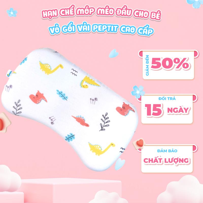  Gối Cao Su Non Cho Bé Bafaby Thiết Kế Lõm 3D Hạn Chế Méo Đầu Gối Cho Bé Sơ Sinh Vải Peptit Mềm Mướt Mát Lạnh Thấm Hút Mồ Hôi Tốt - 412 
