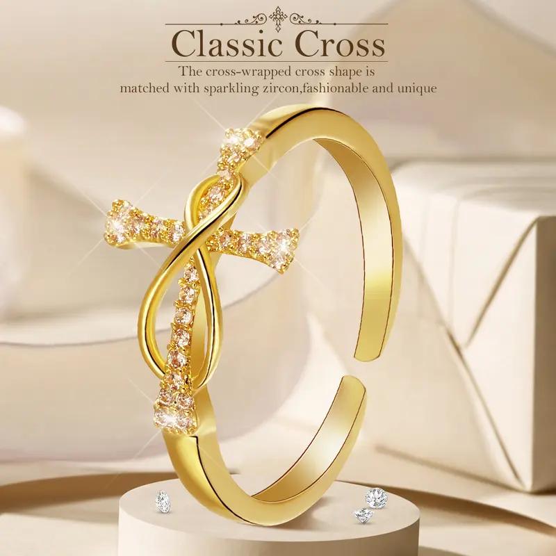 【003Harga telah dibanting, segera di CO】Chard Wake Cincin Wanita Original Korea Elegant Titanium Moonstone Style Perhiasan Cincin Cewek Rings  CWR030 5