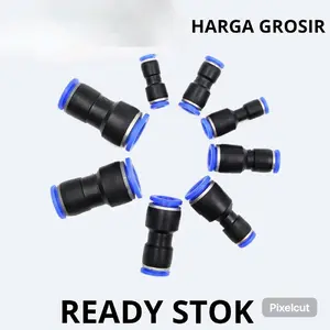 Pneumatic push in fitting 6mm x 4mm Union