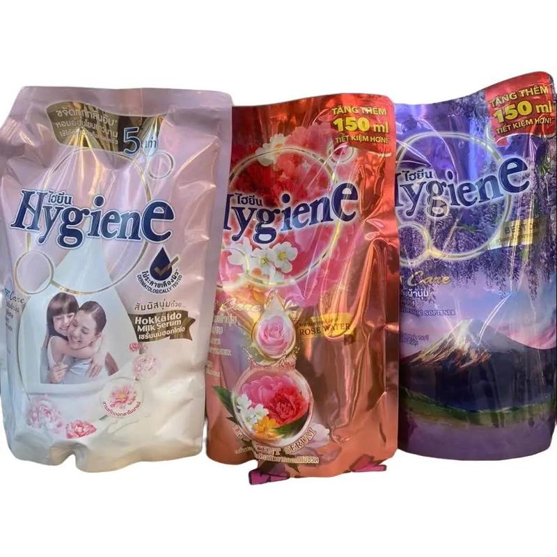 Combo 3 túi Nước xả vải Hygiene Thái Lan đậm đặc siêu thơm, tự nhiên Làm Sạch