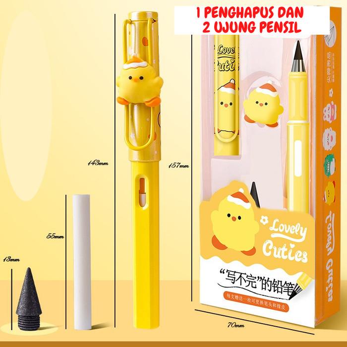 Pensil Abadi Tanpa Batas Anti Patah Ajaib Eternal Pensil Lucu 1