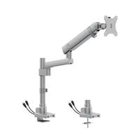 Gambar Bracket Single dan Dual Monitor 17" - 40" Oximus P112U dan P212U Grey / Abu Heavy Duty Mechanical Spring Monitor Arm with USB-Port Topside instalation no more crawling under desk - P112U Abu dari Oxihom Kota Administrasi Jakarta Utara 2 Tokopedia