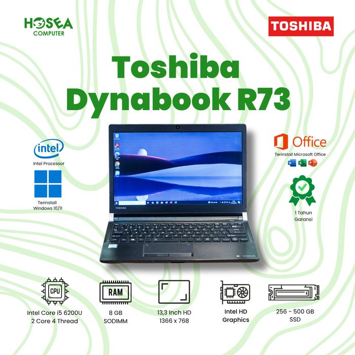 Jual Laptop Toshiba Portege R73a / R30c Core I5 Gen 6 Ram 8GB SSD 512GB ...