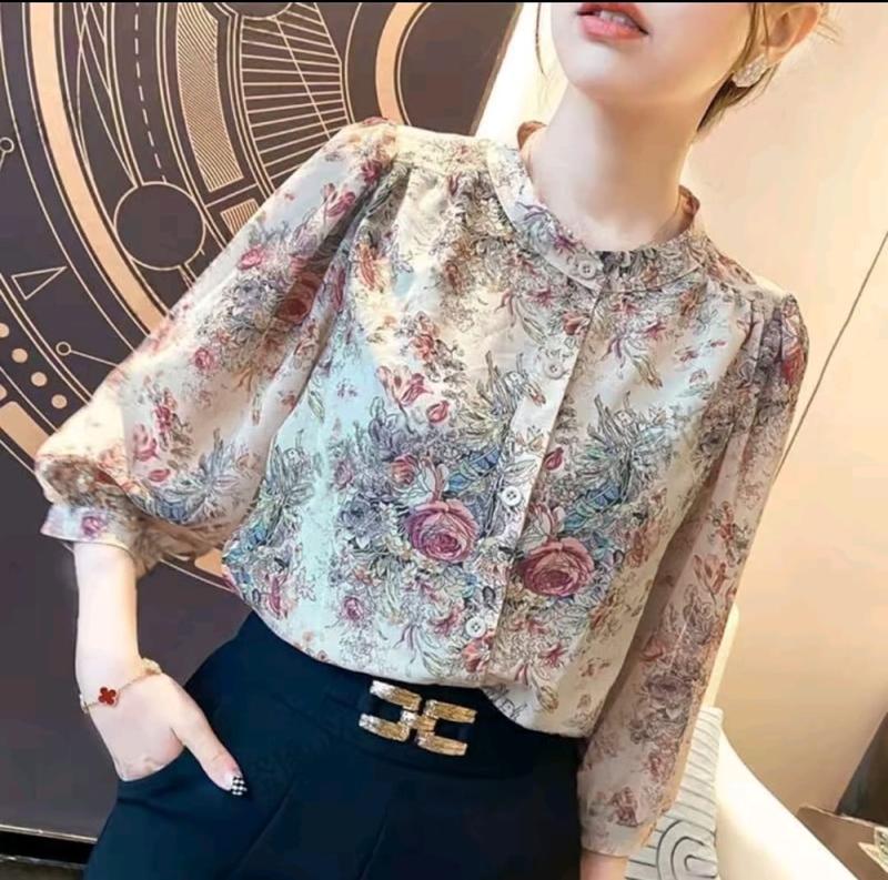 Product Introduction of Baju Atasan Wanita Motif Bunga Terbaru Casual 4