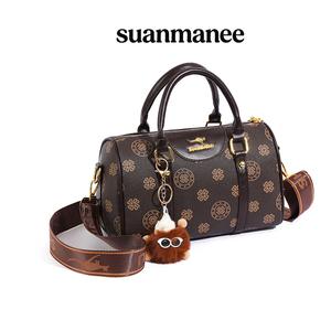 กระเป๋าสะพายข้างและกระเป๋าบอสตัน, สำหรับผู้หญิง, การออกแบบที่พิมพ์ออกมา, ทำจากหนังแท้, ราคาไม่แพงและหรูหรา, เหมาะสำหรับเป็นของขวัญวันเกิด, ความจุขนาดใหญ่พิเศษ, ปิดซิป, คุณสมบัติป้องกันการสูญหาย, สามารถสะพายข้างหรือถือได้ด้วยมือ