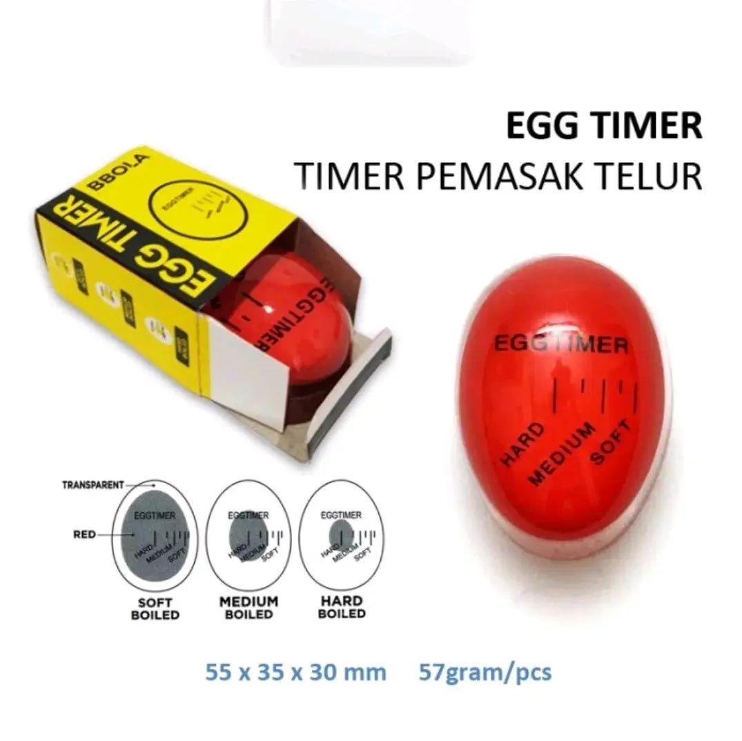 Alat Pengukur Kematangan Telur Rebus / Eggtimer Peralatan Pembantu Pengatur / Egg Timer Untuk Alat Rebus Telur Dengan Pengukur Waktu Kitchenware