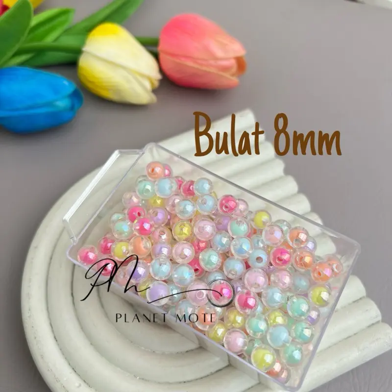 Manik Mote Akrilik Moza Rainbow (15gr) 7