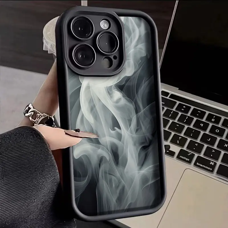 Casing Hp untuk VIVO Y21 Y21s Y21T Y21E Y21A Y21G Y33T Y33s Case pola kabut berwarna Softcase baru HP lunak ganda Kesing pelindung silikon sederhana Casing 8