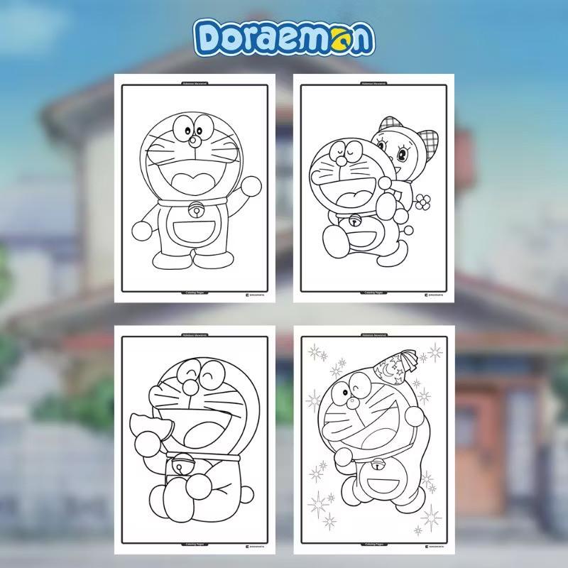 Product Introduction of (20 pcs) gambar mewarnai doraemom, gambar mewarnai anak art toys 2