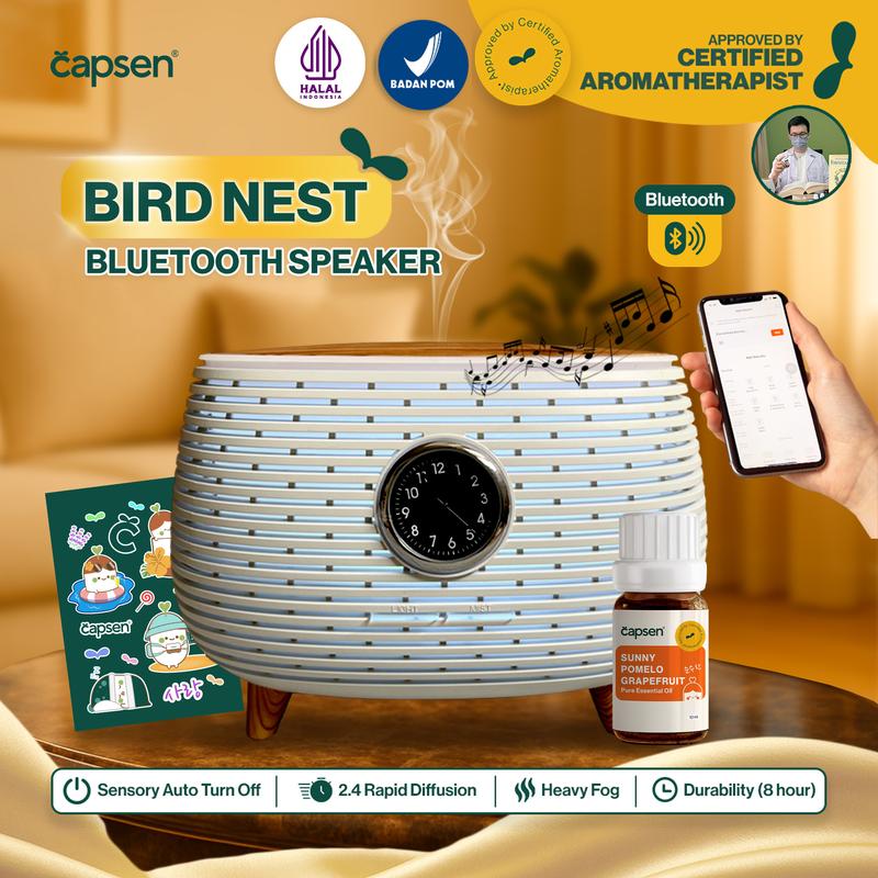 Bird Humidifier CAPSEN Diffuser Bird Nest Bluetooth Bundle Oil Aromatherapy Humidifier ...