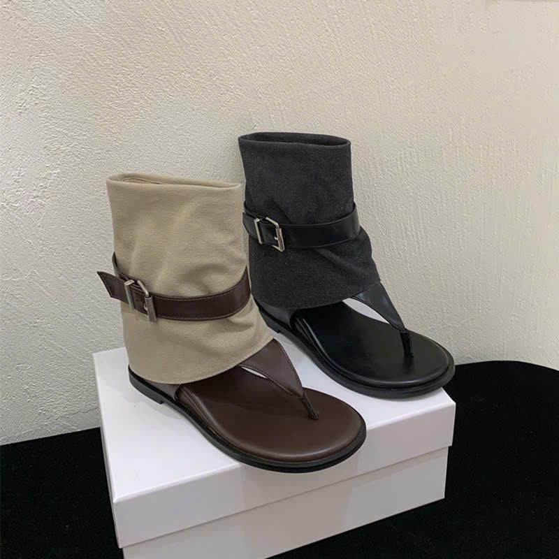 Bốt hở mũi nữ chất da mềm đế cao 5cm hàng QC cao cấp Boot Jean Nhung Cổ Cao Shoes Chelsea Boot