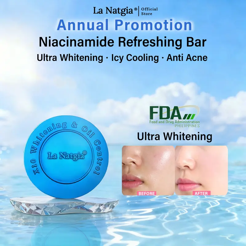 Super Sale] La Natgia Niacinamide Whitening Refreshing Bar | Brightening  Refreshing Floral Fragrance
