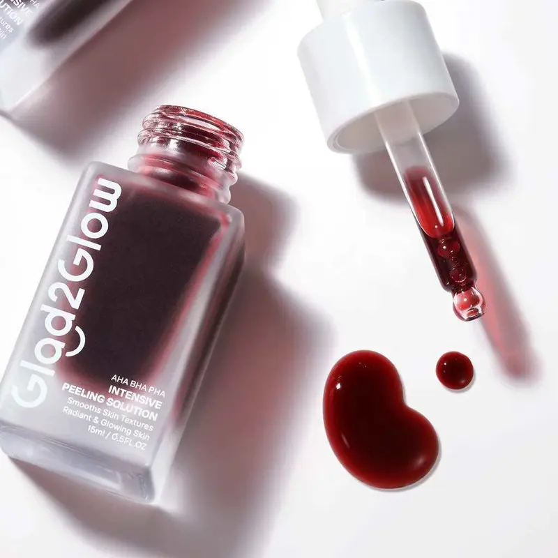 [2 botol]Glad2Glow Peeling Solution AHA BHA PHA INTENSIVE Serum 15ml Mencerahkan dan Melembutkan Kulit - Pencerah, Exfoliating 4