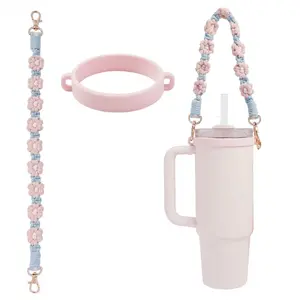 gantungan botol tumbler stanley tali jinjing bunga gantung pegangan jinjingan lucu hiasan aksesoris termos wanita kekinian viral murah GB01