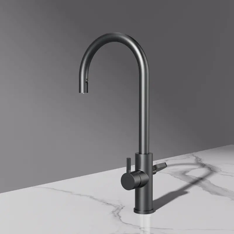 ARNO Flex 5 in 1 Brushed Gunmetal Instant Boiling Hot Water Tap 1