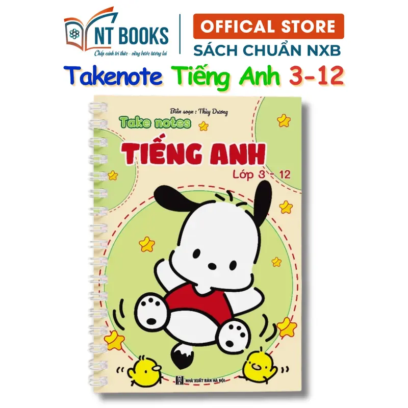 Sách - Số tay Takenote lớp 5: Toán + Tiếng Việt + Tiếng Anh 3-12 khổ A5 (Phiên Bản Mới Nhất) - TV 7