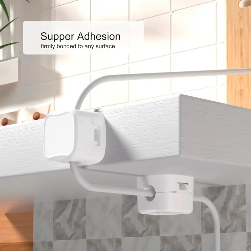Kẹp cáp từ tính nâng cấp, Giá đỡ dây, Quản lý cáp dính Picozon, Giá đỡ dây Giá đỡ dây sạc USB cho điện thoại di động trên ô tô, máy tính để bàn văn phòng, tường, tủ đầu giường 5
