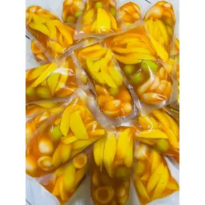 MANISAN BASAH BUAH MIX (MANGGA, KEDONDONG LOKAL, BENGKUANG, KEDONDONG BANGKOK, SALAK, ANGGUR, PEPAYA) KEMASAN 200 GRAM - 400 GRAM - 1000 GRAM ASLI CIANJUR ASINAN KILOAN