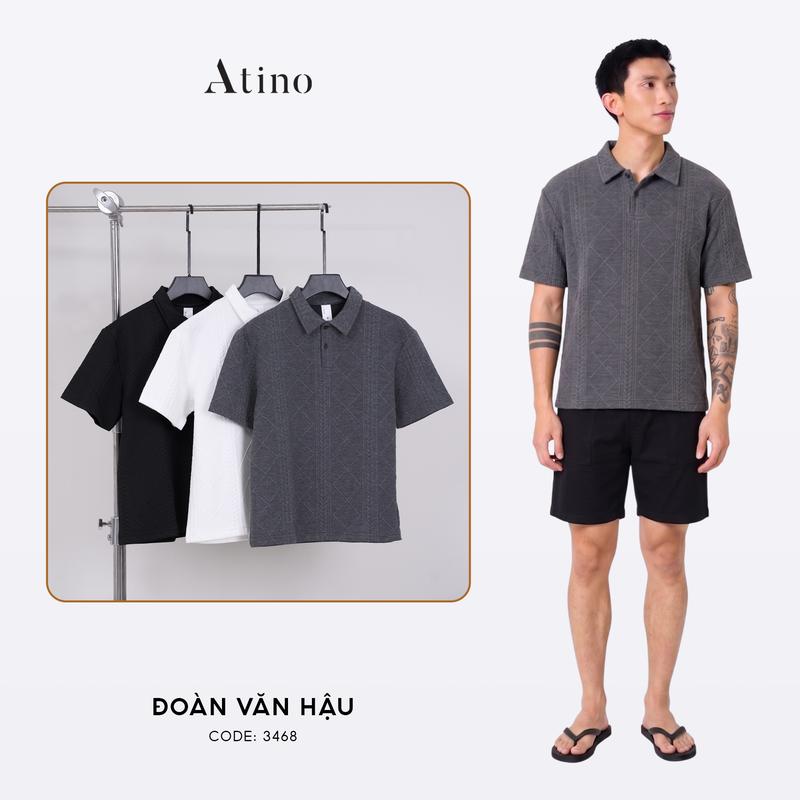 Áo Polo Nam Cổ Polo ATINO Form Regular Fit, Thoáng Mát, Thấm Hút Tốt L.3.3468