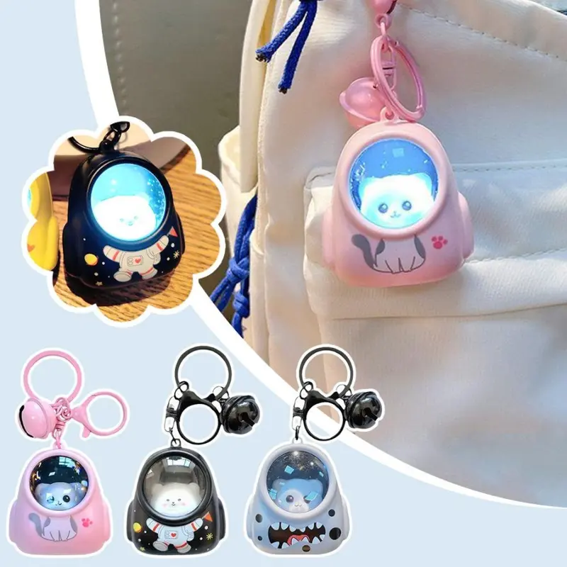 Gantungan Kunci Lucu Unik ada LAMPU LED senter mini Anak bisa dimainkan Anak Cute Cartoon Keychain Souvenir Tas Hadiah 8