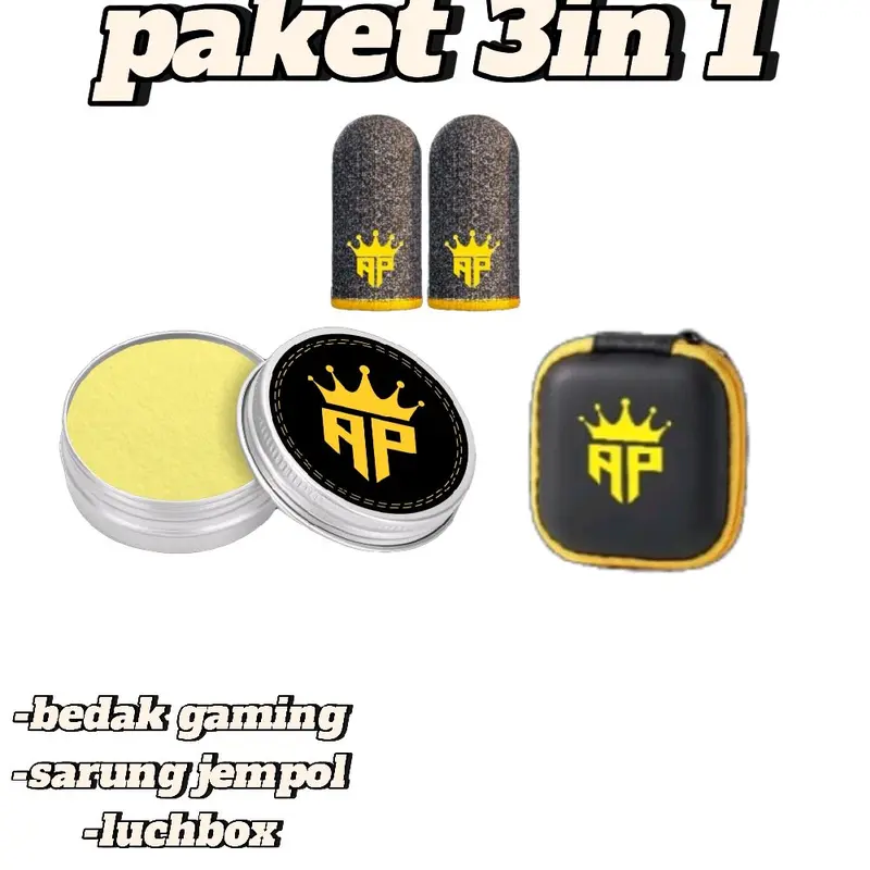 paket 3 in 1 bedak gaming sarung jempol bonus lucxhbox Game Komputer 0