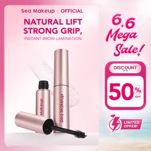 [READY STOCK] Sea Makeup Natural Lift & Strong Grip Browstage Gel - Pomade Alis Transparan Tahan Lama dengan Efek Lifting Natural dan Volume Bervolume - Mascara