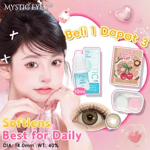 【Hot】Mysticeyes Softlens 14.0-14.5mm Contact Lens Lensa Kontak Warna 1 Pasang Translucent dan Hidrat 6 Bulan Penggunaan